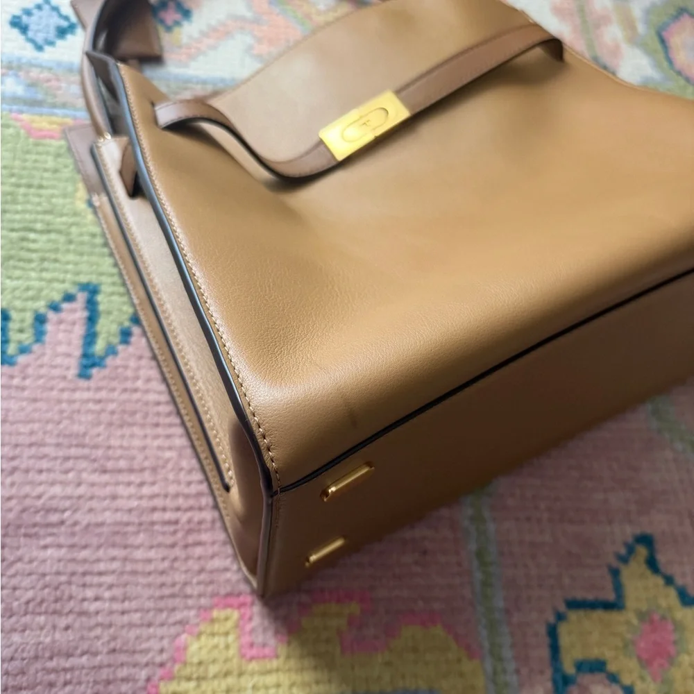 TORY BURCH Lee Radziwill Double bag Light Brown